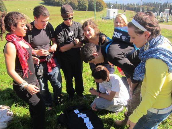 Schulklasse am Schauinsland (Fotos; Innovation Academy)
