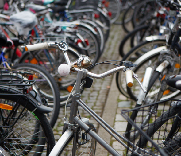 Abgestelte Fahrräder